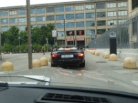 DSC09999 (25)  am Lingotto, wir fahren um 07:50 ein, zwei Minuten vor dem Marschplan, mit 10 Minuten Reserve auf die späteste Zielankunft